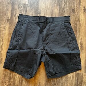 Abercrombie & Fitch Men’s Black Chino Shorts Stretch Athletic Fit Size 33